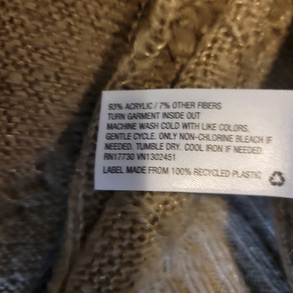 🍁🍂COZY CARDI🍁🍂Ava+Viv Metallic Cardigan. Sz. X - Picture 5 of 5